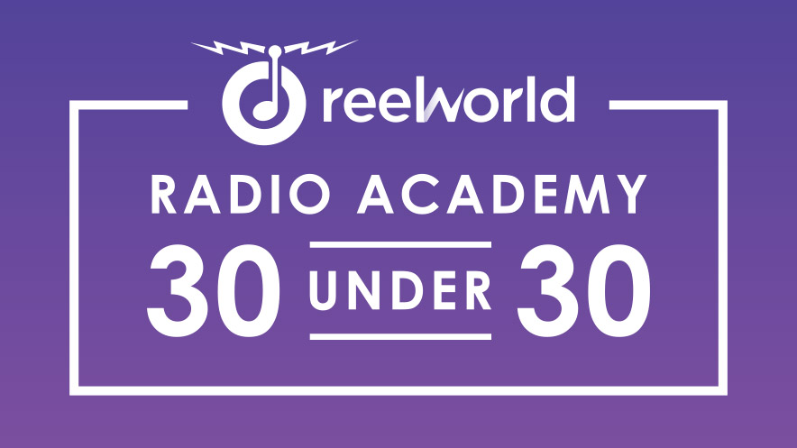 Reelworld Radio Academy 30 under 30 logo